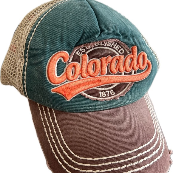 Robin Ruth Distressed Trucker Hat - Picture 1 of 7